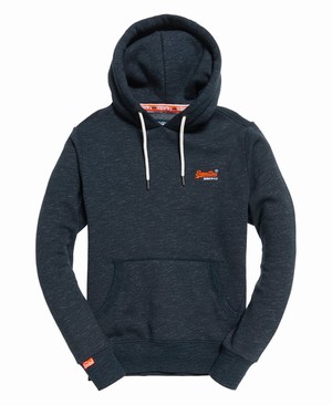 Superdry Orange Label Classic Overhead Férfi Kapucnis Pulóver Sötétkék | OKPSJ5820